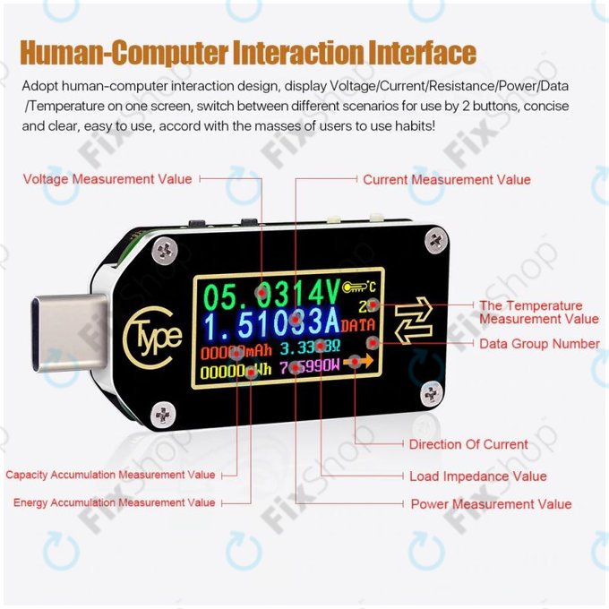 USB мултицет (USB-C), Joy-it JT-TC66C
