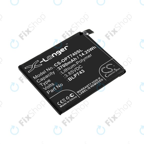 Батерия за OnePlus 7T, 3700mAh, Li-Pol, 3.85 V, BLP743, HQ