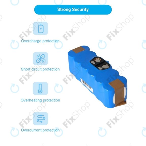 Батерия за iRobot Roomba 500, 600, 700, 800, 900-series, R3, Scooba 450, Vileda 137173, 11702, GD-Roomba-500, VAC-500NMH-33, Ni-MH 14.4V 4500mAh