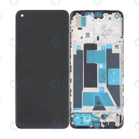 дисплей OLED за Realme 9, Тъчскрийн и рамка, Meteor Black