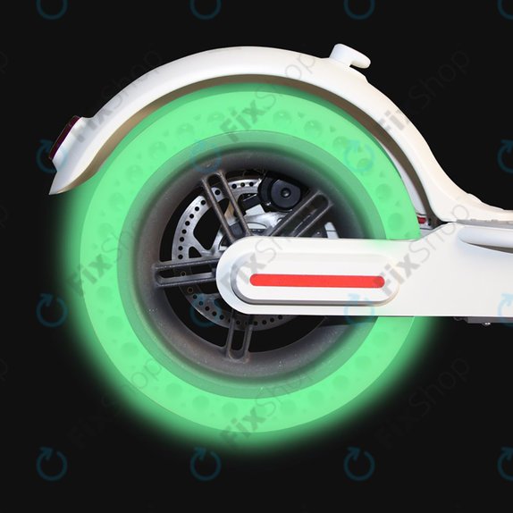 Издръжлива напълно безкамерна гума за Xiaomi Mi Electric Scooter 1S, 2 M365, Essential, Pro, Pro 2, флуоресцентно зелен, Green Fluorescent