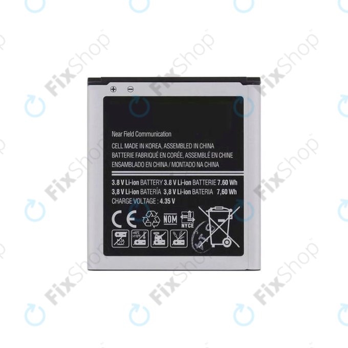 Батерия за Samsung Ace 4, Ace Style, S4 Mini, S4 Mini Plus, EB-BG357BBE, B500AE, 1900mAh
