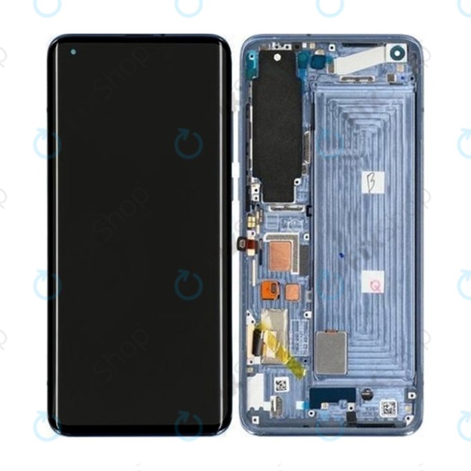 дисплей OLED за Xiaomi Mi 10, Тъчскрийн и рамка, Twilight Grey