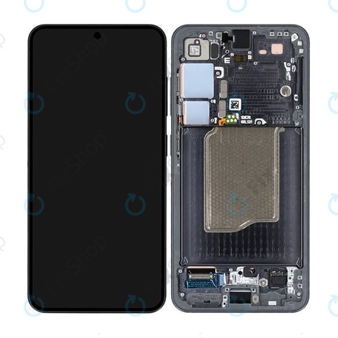 Дисплей за Samsung S25, Blueblack, Тъчскрийн с рамка, GH82-36329E Genuine Service Pack