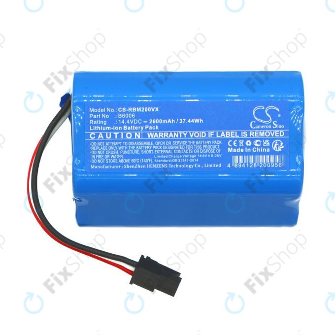 Батерия за Robzone Moppy 2.0, 2600mAh, Li-Ion, 14.4V, B6006, HQ