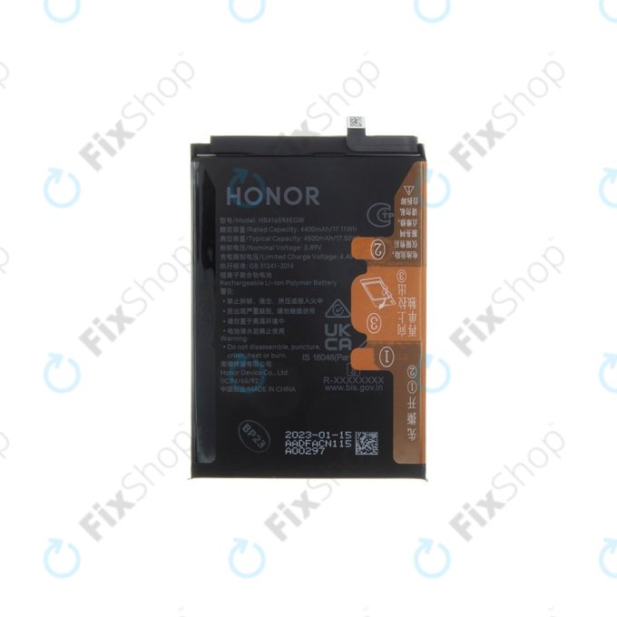 Батерия за Honor 90 Lite 5G, X8a, HB416594EGW, 4500mAh