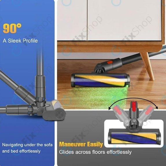 Подова глава с LED зелена светлина за Dyson V12