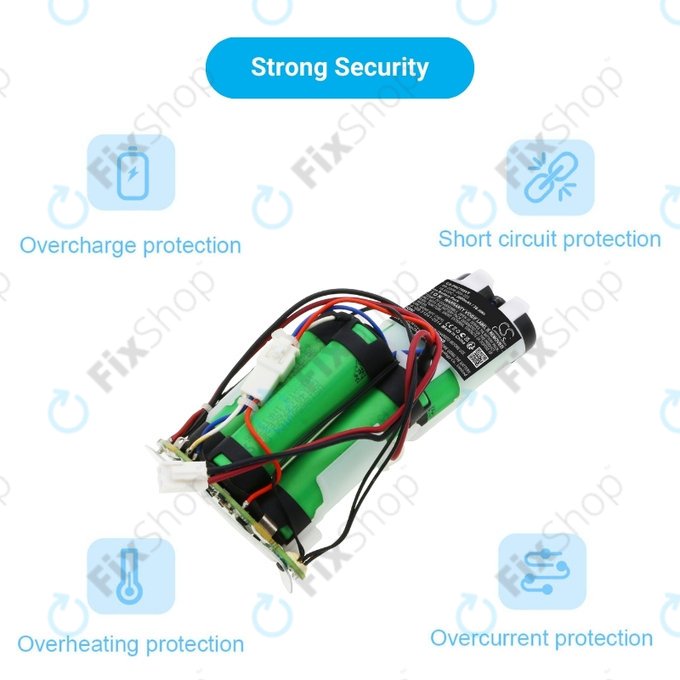 Батерия за Philips PowerPro Duo FC6163, FC6164, FC6167, FC6168, FC6169, FC6171, PowerPro Aqua FC6404, FC6405, Daily Duo FC6161, 69-2008-009-223, Li-Ion 18V 2000mAh, HQ