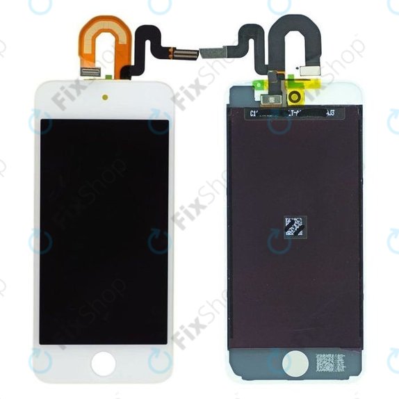 LCD дисплей за iPod Touch (5th Gen, 6th Gen, 7th Gen), White, Тъчскрийн с рамка