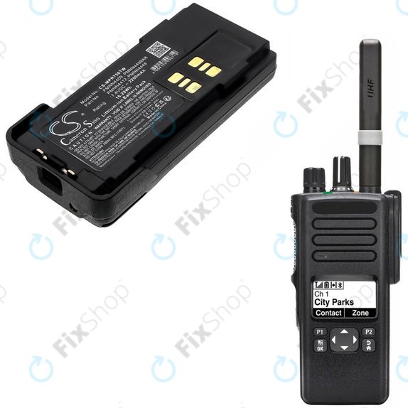 Батерия за Motorola Dp2600e, Dp4000, P8608, Xpr3000, Xpr7350, 2200mAh, Li-Ion, 7.4V, PMNN4409, HQ