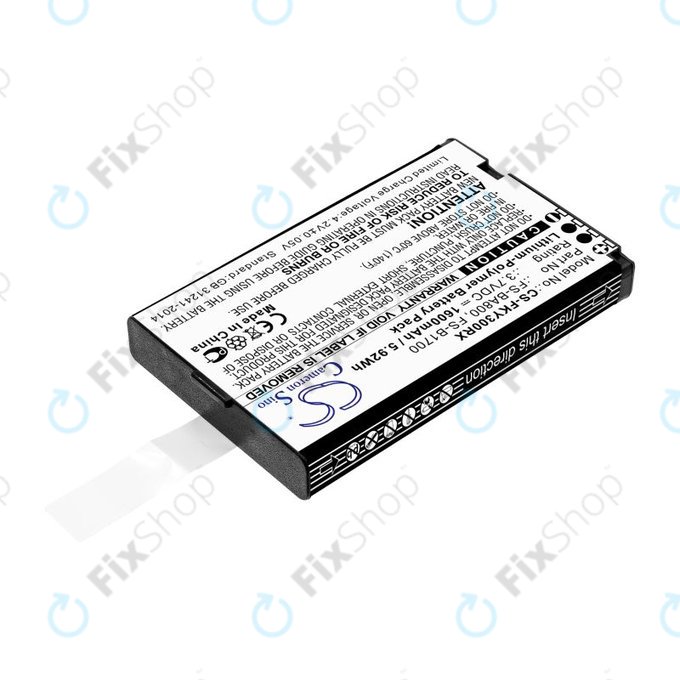 Батерия за Flysky FA605, FS-GT2B, FS-I10, 1600mAh, Li-Pol, 3.7V, FS-BA800, HQ