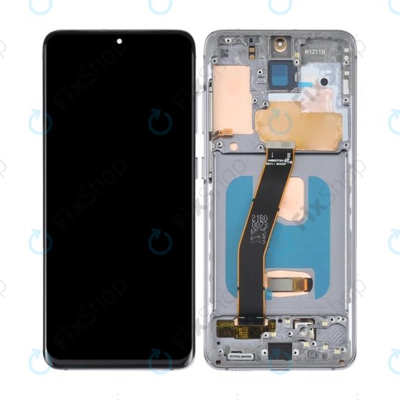 дисплей OLED за Samsung S20 G980F, Тъчскрийн и рамка, Cosmic Grey