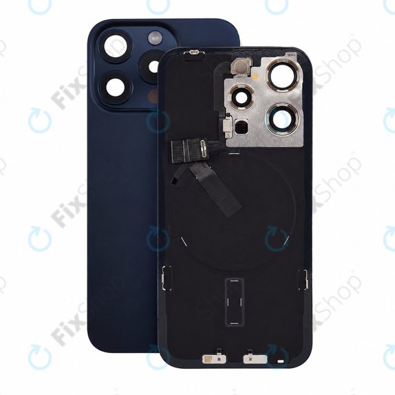 Стъкло на задния капак за iPhone 15 Pro, Blue Titanium, Pulled A