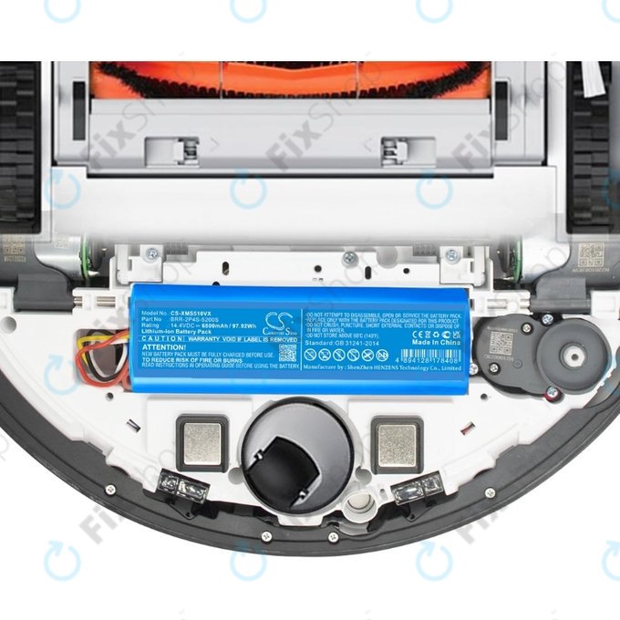 Батерия за Xiaomi Roborock S-series, T-series, Q-series, BRR-2P4S-6800, Li-Ion 14.4V 6800mAh, HQ