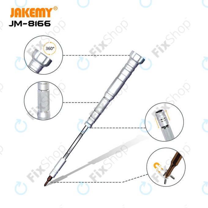 Многофункционален комплект отвертки 61в1, Jakemy JM-8166