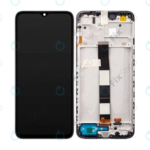 дисплей за Xiaomi Redmi 10A 220233L2C 220233L2G, Тъчскрийн и рамка, черен, Black, TFT