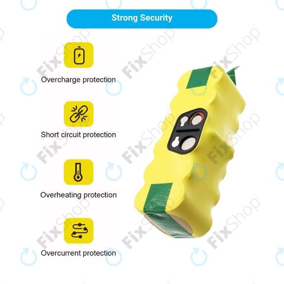 Батерия за iRobot Roomba 500, 600, 700, 800, 900-series, R3, Scooba 450, Vileda 137173, 11702, GD-Roomba-500, VAC-500NMH-33, Ni-MH 14.4V 2800mAh, HQ
