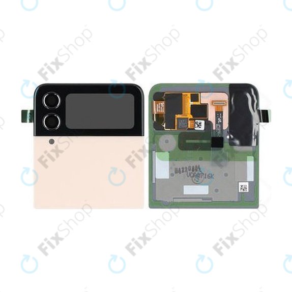 дисплей за Samsung Z Flip 4 F721B, външен, Тъчскрийн и рамка, GH97-27947C, Pink Gold, Genuine Service Pack