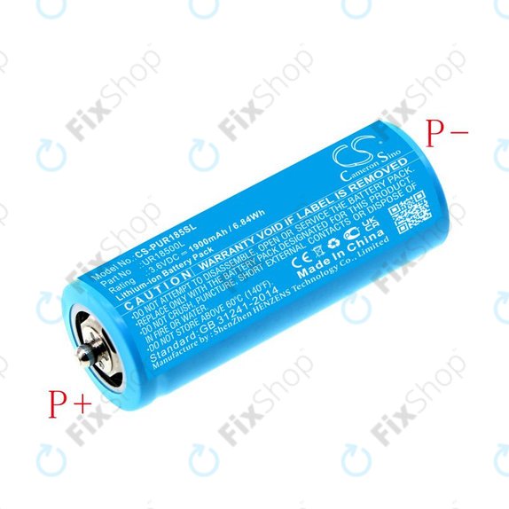 Батерия за Braun Silk-épil 5, Silk-épil 7, Silk-épil 9, 1900mAh, Li-Ion, 3.6V, UR18500L, HQ