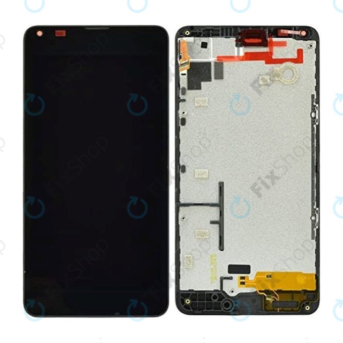 дисплей за Microsoft Lumia 640, Тъчскрийн и рамка, черен, Black, TFT