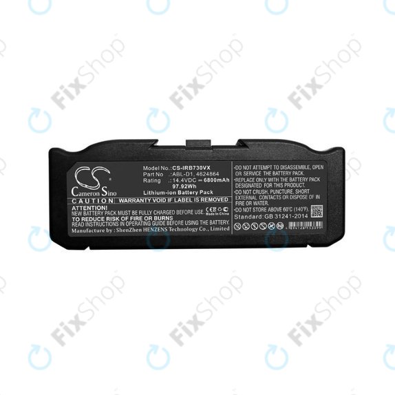 Батерия за iRobot Roomba e-series, i-series, ABL-D1, 4624864, ABL-D2, Li-Ion 14.4V 6800mAh, HQ