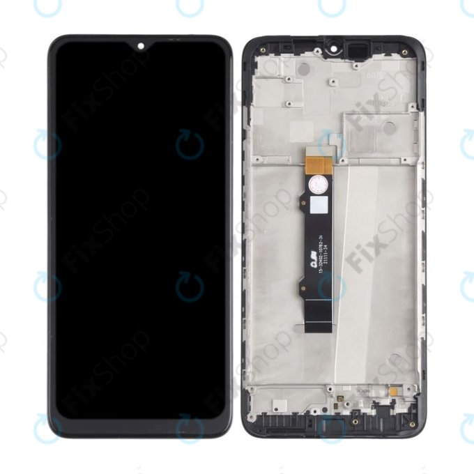 дисплей за Motorola Moto G50 XT2137, Тъчскрийн и рамка, Steel Gray, TFT