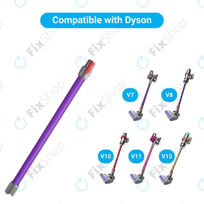 Смукателна тръба за Dyson V-series, Outsize, лилав, Purple