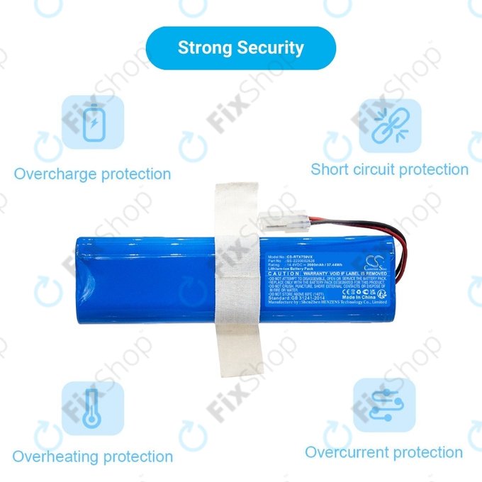 Батерия за Rowenta X-PLORER S75s, S75s+, SS-2230002528, Li-Ion 14.4V 2600mAh, HQ