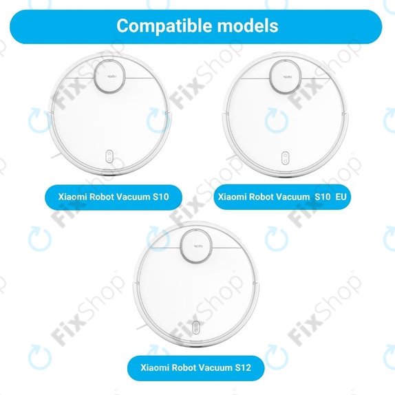 Комплект резервни части за Xiaomi Robot Vacuum S10, S10 EU, S12 (2x Основни четки, 4x Филтри, 4x Странични четки, 4x Моп кърпи)