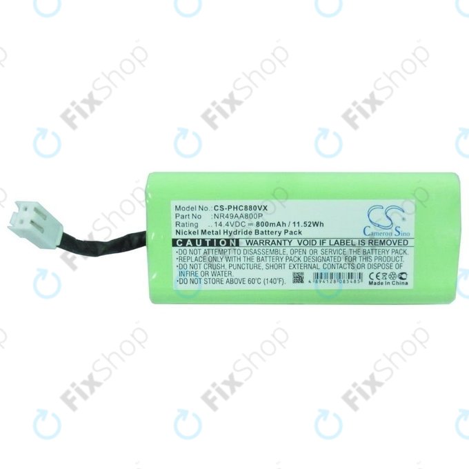 Батерия за Philips Easystar FC8800, FC8802, NR49AA800P, Ni-MH 14.4V 800mAh, HQ