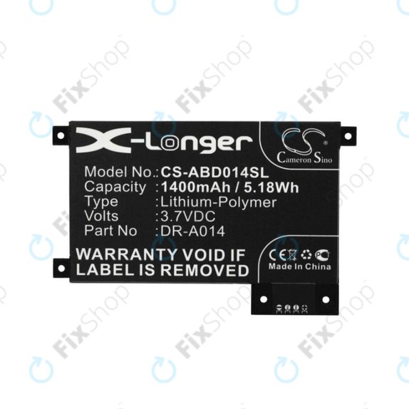 Батерия за Amazon Kindle Touch, Touch 4th, 1400mAh, DR-A014, 170-1056-00, HQ