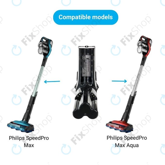 Батерия за Philips SpeedPro Max, SpeedPro Max Aqua, IBD034GA, Li-Ion 25.2V 2400mAh, HQ
