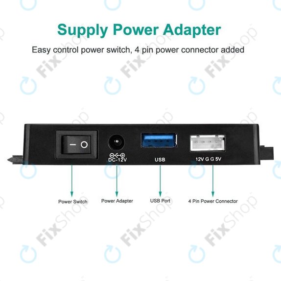 USB 3.0 към SATA / IDE адаптер за 2.5" и 3.5" HDD/SSD и оптични устройства