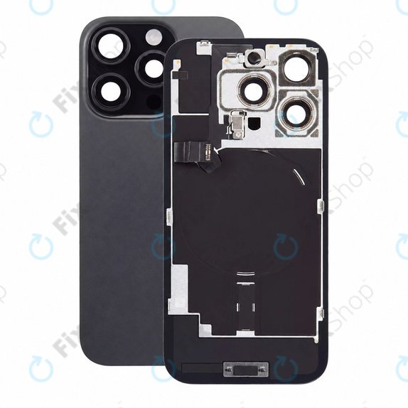 Стъкло на задния капак за iPhone 16 Pro, Black Titanium, Pulled A