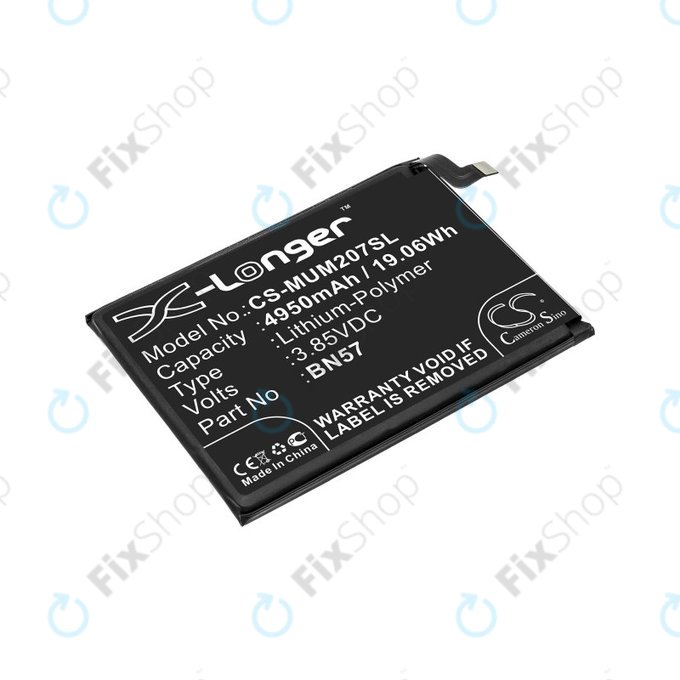 Батерия за Xiaomi Poco X3 NFC M2107J20CG, 4950mAh, Li-Pol, 3.85 V, BN57, HQ