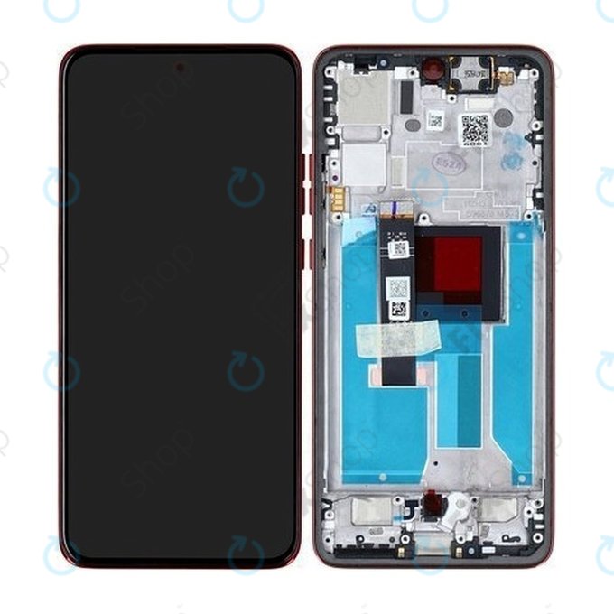 Дисплей за Motorola Edge 50 Neo, Poinciana, Тъчскрийн с рамка, 5D68C28684 Genuine Service Pack