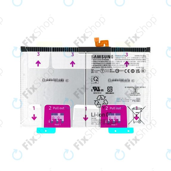 Батерия за Samsung Tab S10 FE+ X620, X626, 10090mAh, EB-BX828ABE, GH82-37171A, Genuine Service Pack