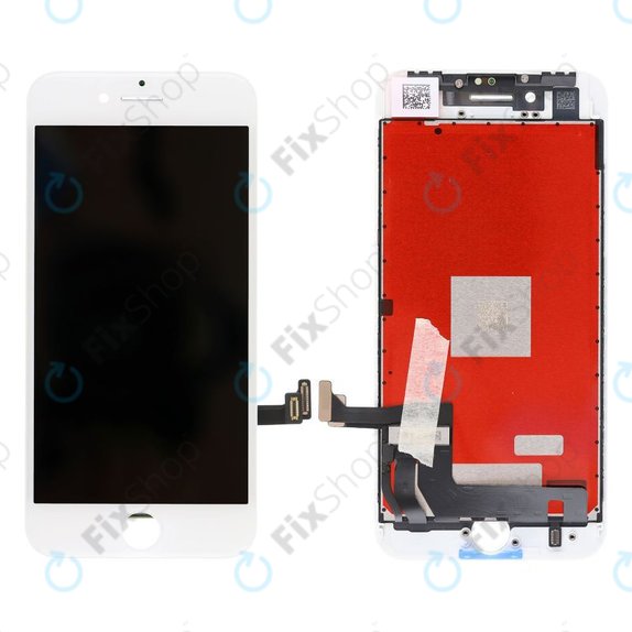 Дисплей за iPhone 8, SE (2020), SE (2022), White, Тъчскрийн с рамка, Refurbished