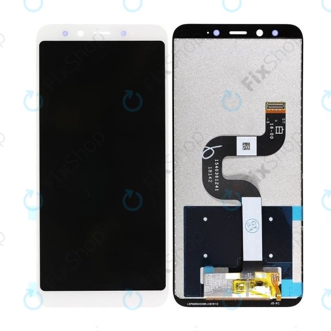 дисплей за Xiaomi Mi A2 (Mi 6X), Тъчскрийн без рамка, бял, White, TFT