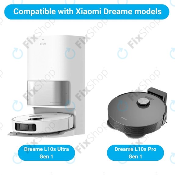 Комплект резервни части за Xiaomi Dreame L10s Ultra, Xiaomi Dreame L10s Pro (1x Основна четка, 2x Филтър, 2x Странична четка, 4x Моп кърпа, 2x Торба за прах)