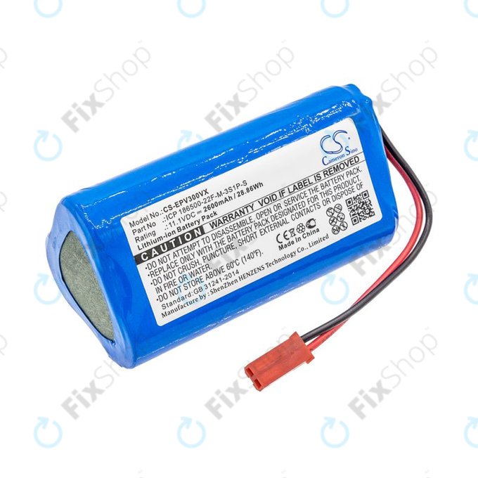 Батерия за Electropan ilife V5, V5s, 2600mAh, Li-Ion, 11.1V, ICP 186500-22F-M-3S1P-S, HQ