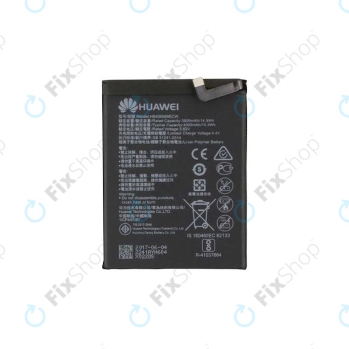 Батерия за Huawei Y9 (2018), Y7 (2019), HB406689ECW, 4000mAh, 24022860, 24022692, 24022241, Genuine Service Pack