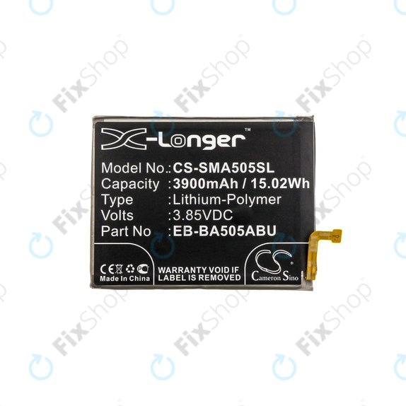 Батерия за Samsung A20 A205F, 3900mAh, Li-Pol, 3.85 V, EB-BA505ABN, HQ