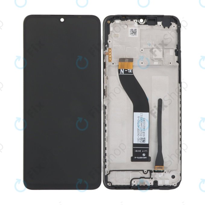 Дисплей OLED за Xiaomi Redmi 14C 4G, Poco C75, Midnight Black, Тъчскрийн с рамка