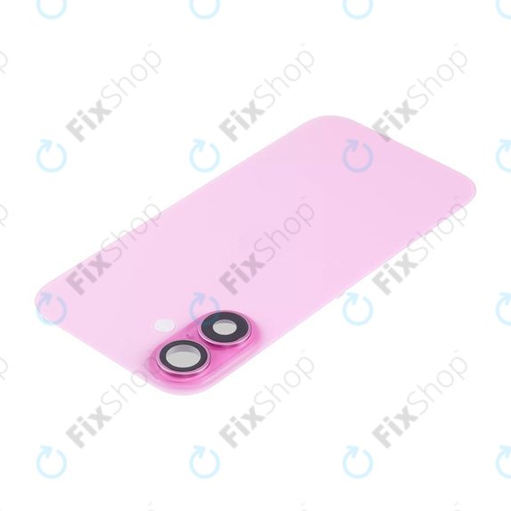 Задно стъкло на корпус + стъкло на камера + метална пластина + MagSafe магнит за iPhone 16 Plus, Pink
