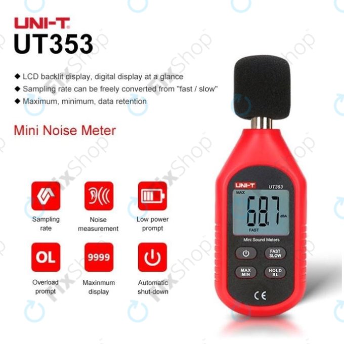 Компактен уред за измерване на шум, UNI-T UT353