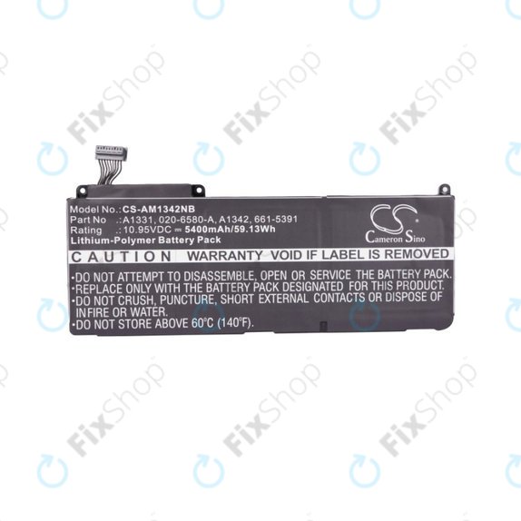 батерия за MacBook 13" A1342 (късно 2009 – средата на 2010), A1331, 5400mAh, HQ