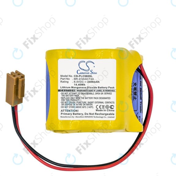 Батерия за Fanuc 18-T Series Programmable Logic, 2400mAh, Li-MnO2, 6V, BR-2/3AGCT4A, HQ