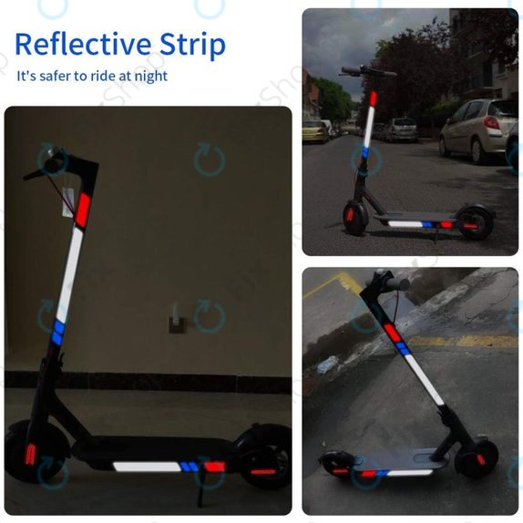 Светлоотразителни стикери (A) за Xiaomi Mi Electric Scooter 1S, 2 M365, Essential, Pro, Pro 2
