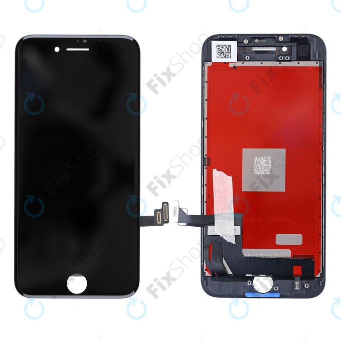 Дисплей за iPhone 8, SE (2020), SE (2022), Black, Тъчскрийн с рамка